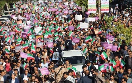 Protestas en las calles de Irán