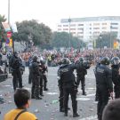 Tercer día de protestas en Cataluña contra la sentencia del Procés